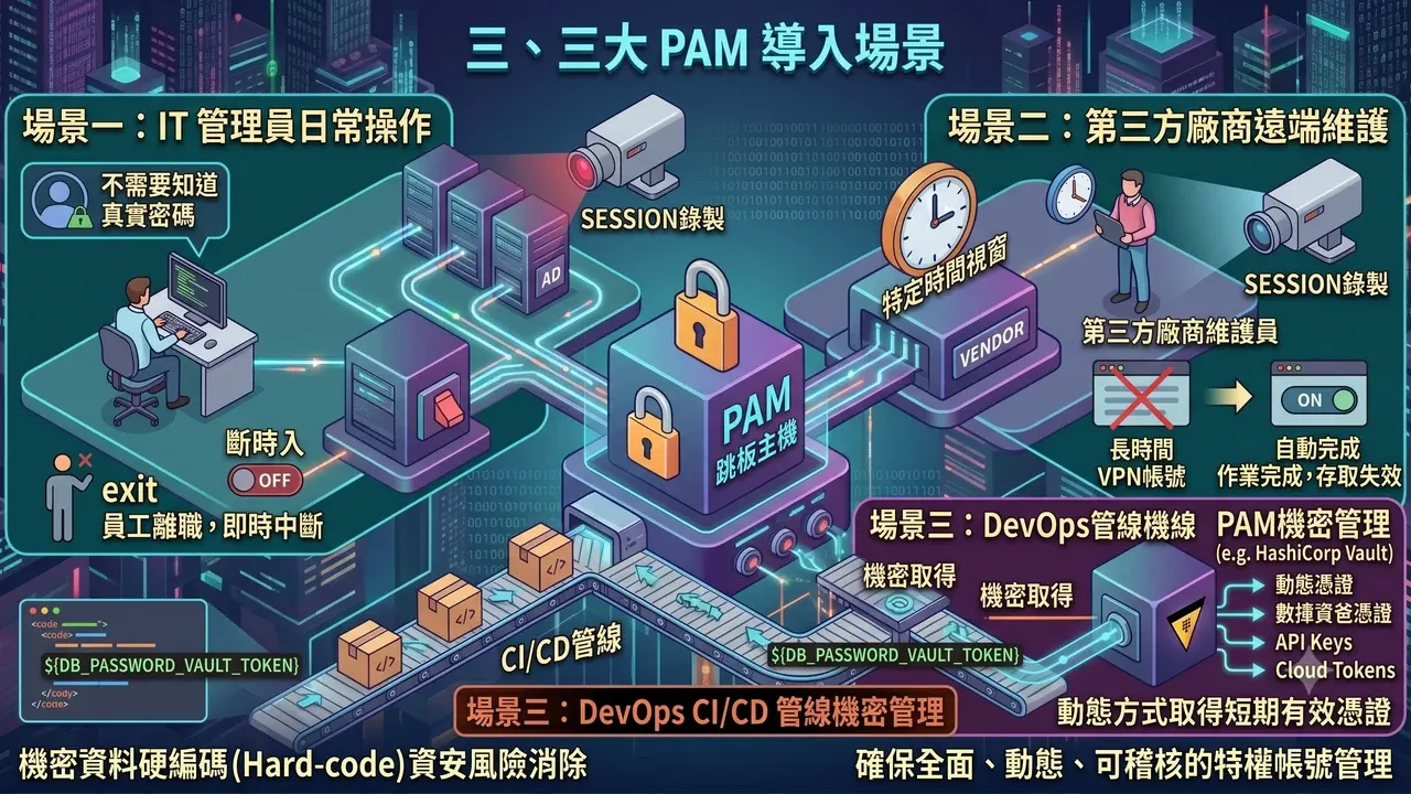 三大 PAM 導入場景